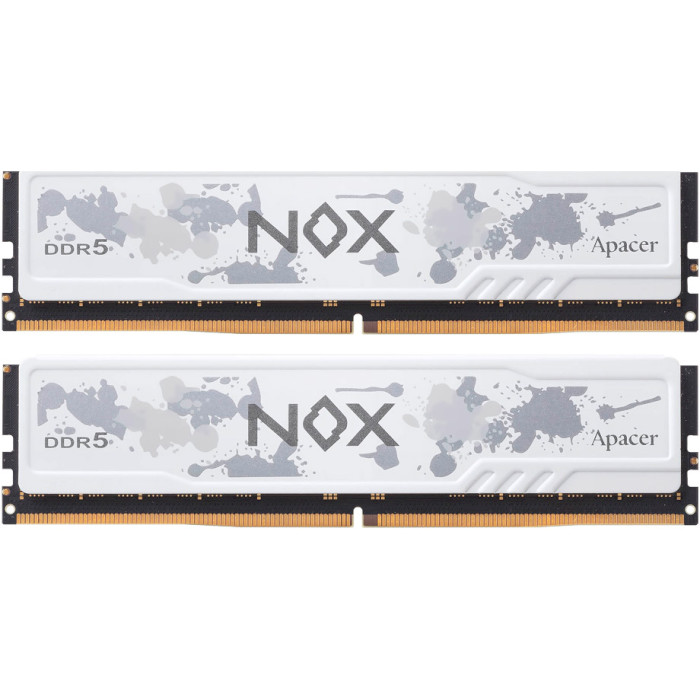 Модуль памяти APACER Nox White DDR5 5200MHz 32GB Kit 2x16GB (AH5U32G52C522MWAA-2)