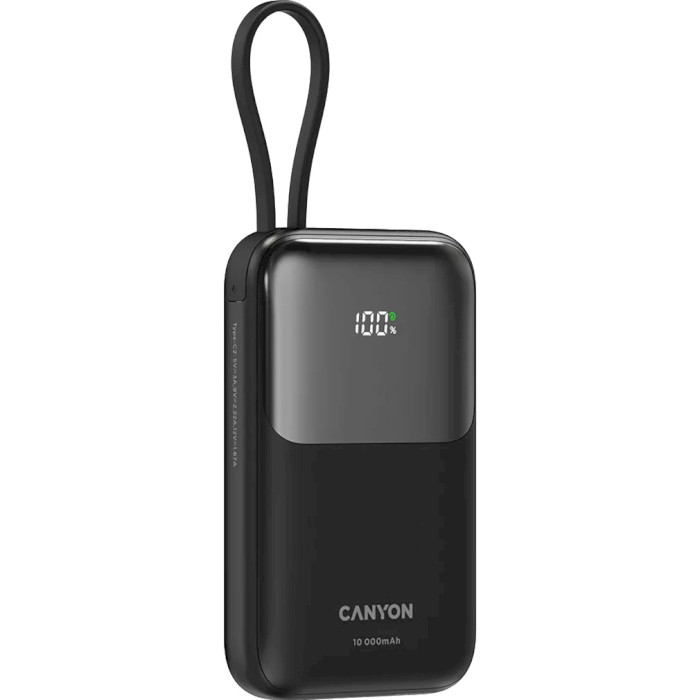 Повербанк CANYON OnPower 101 22.5W 10000mAh Black