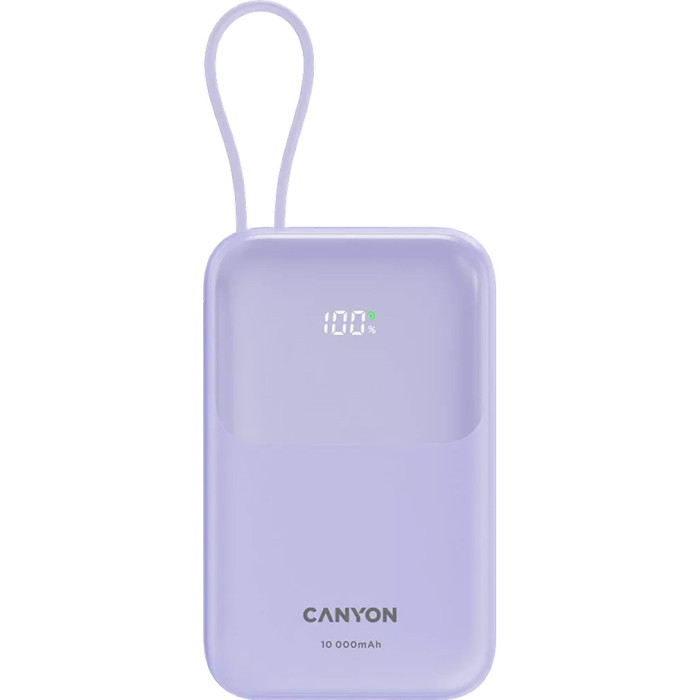 Повербанк CANYON OnPower 101 22.5W 10000mAh Purple