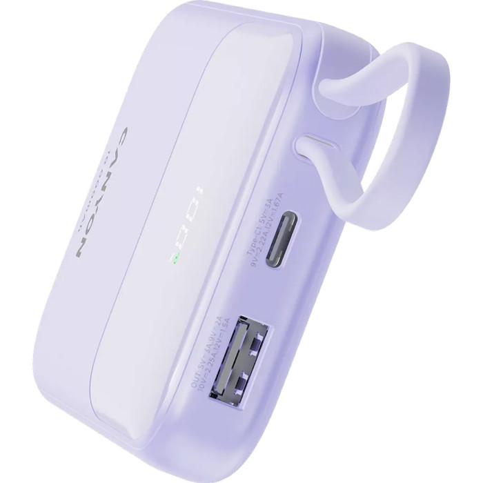 Повербанк CANYON OnPower 101 22.5W 10000mAh Purple