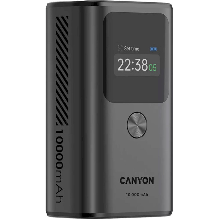 Повербанк CANYON OnPower 130 30W 10000mAh Dark Gray