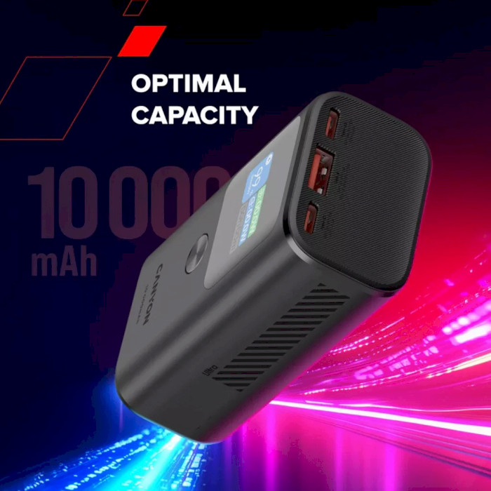 Повербанк CANYON OnPower 130 30W 10000mAh Dark Gray