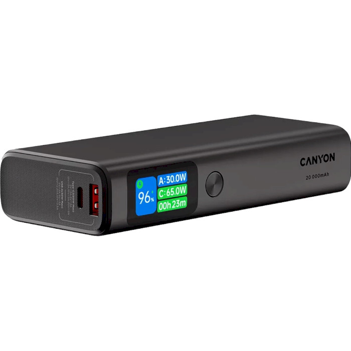 Повербанк CANYON OnPower 230 130W 20000mAh Dark Gray