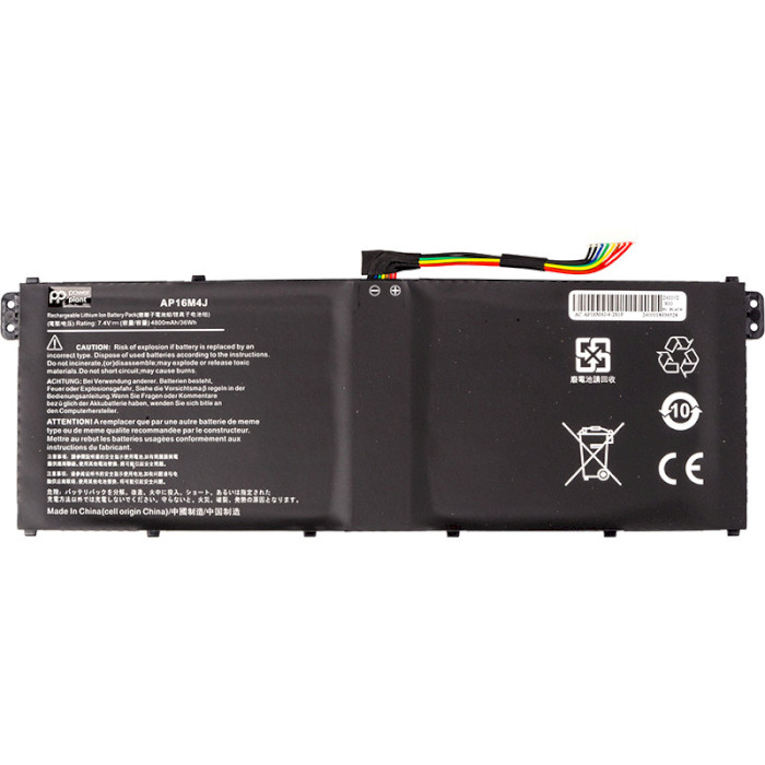 Аккумулятор POWERPLANT для ноутбука Acer Aspire 3 A314-33 (AP16M4J) 7.4V/4800mAh/35.5Wh (NB410767)