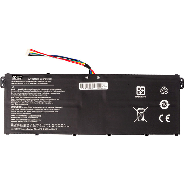 Аккумулятор POWERPLANT для ноутбука Acer Swift 3 (AP18C7M) 15.4V/3200mAh/49Wh (NB410750)