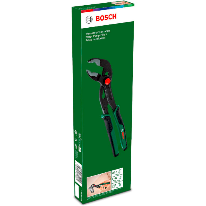 Клещи зажимные BOSCH Water Pump Pliers 250мм (1.600.A02.7PR)