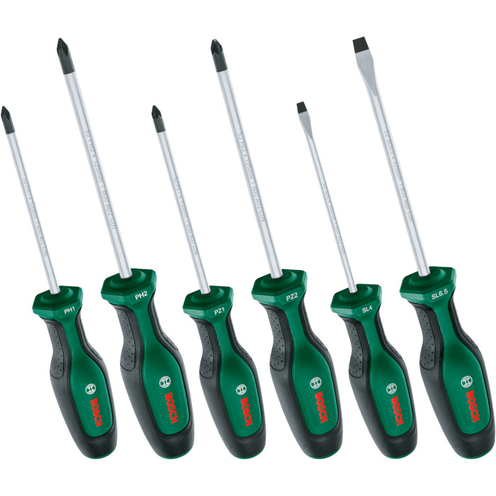 Набор отвёрток BOSCH Screwdriver Set 6-Piece 6шт (1.600.A02.BX7)