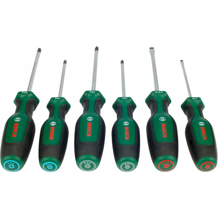 Набор отвёрток BOSCH Screwdriver Set 6-Piece 6шт (1.600.A02.BX7)