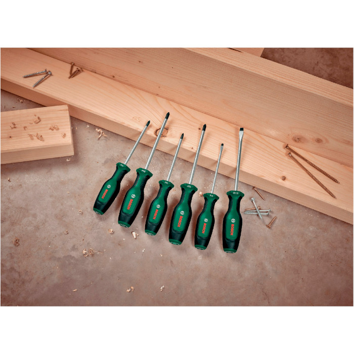 Набор отвёрток BOSCH Screwdriver Set 6-Piece 6шт (1.600.A02.BX7)