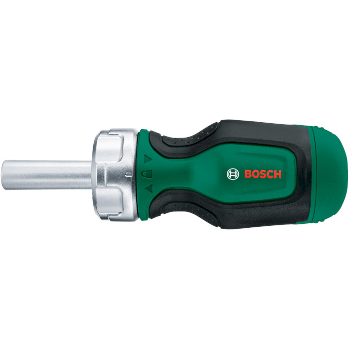 Отвёртка реверсивная с насадками BOSCH Stubby Bit Ratchet Screwdriver + 6 bits (1.600.A02.7PK)