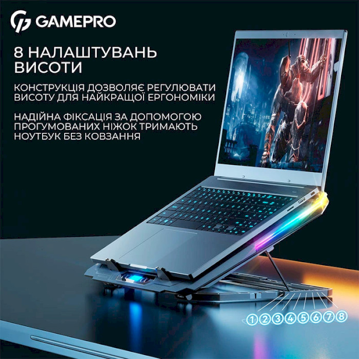 Подставка для ноутбука GAMEPRO CP1040 Black