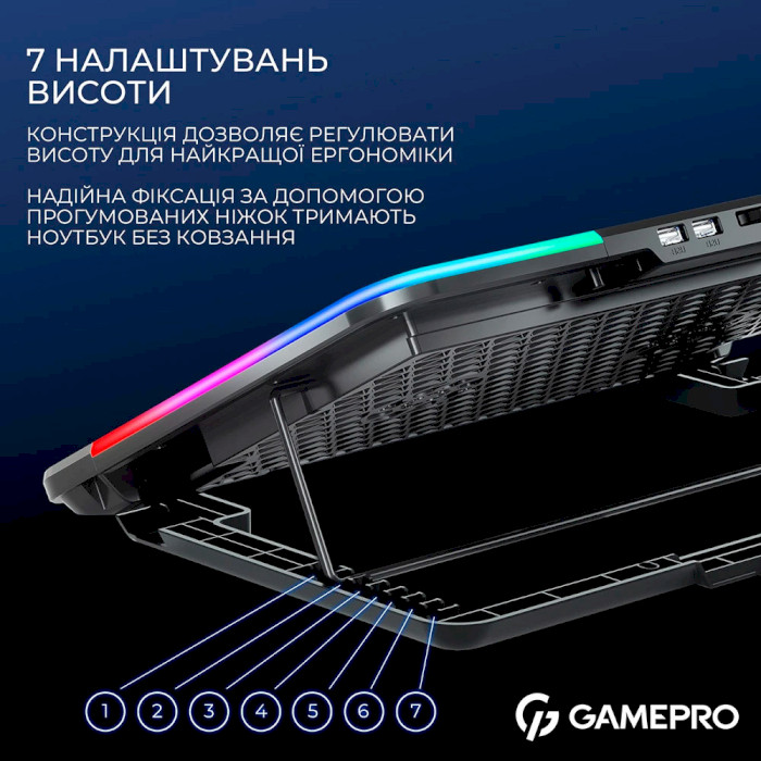 Подставка для ноутбука GAMEPRO CP590 Black