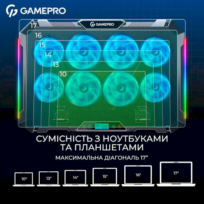 Подставка для ноутбука GAMEPRO CP795 Black