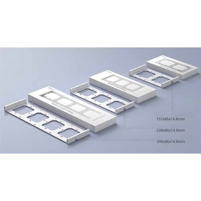 Рамка для выключателя SONOFF M5 SwitchMan Smart Wall Switch Frame 3-Gang (M5-3C-80-FW)