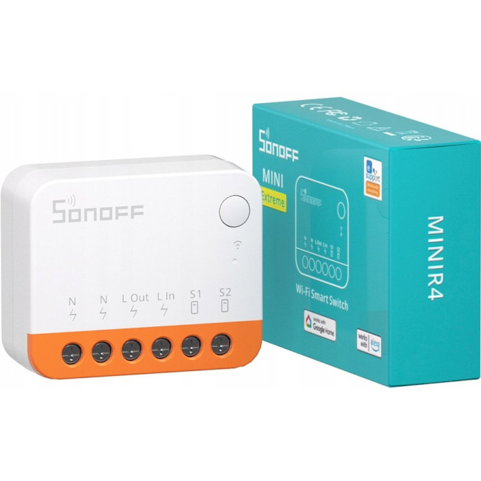 Розумний Wi-Fi перемикач (реле) SONOFF Mini R4 Extreme Wi-Fi Smart Switch (MINIR4)