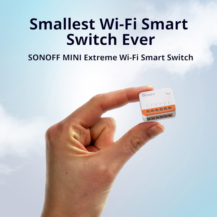 Розумний Wi-Fi перемикач (реле) SONOFF Mini R4 Extreme Wi-Fi Smart Switch (MINIR4)