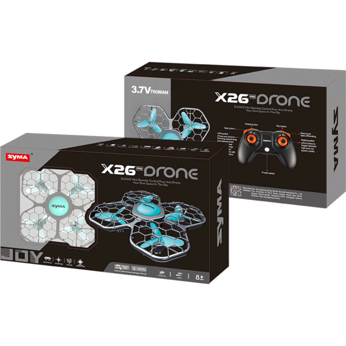 Квадрокоптер SYMA X26 Pro Gray