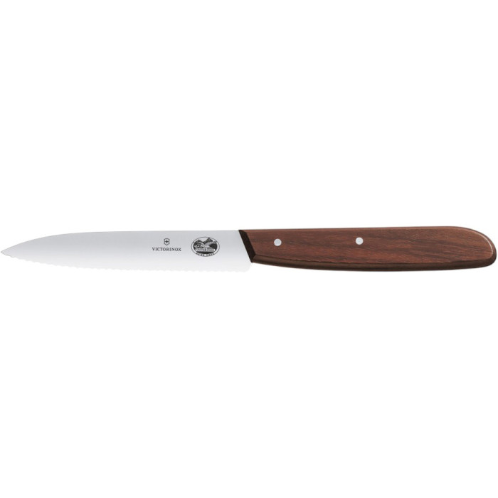 Нож кухонный для чистки овощей VICTORINOX Wood Paring 100мм (VX50730.RAD)