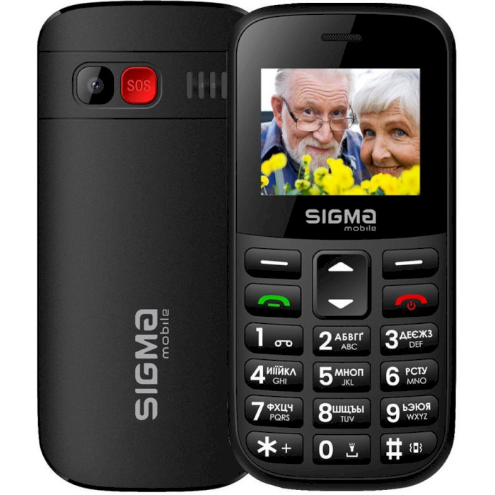 Мобильный телефон SIGMA MOBILE Comfort 50 Easy Type-C Black (4827798585214)