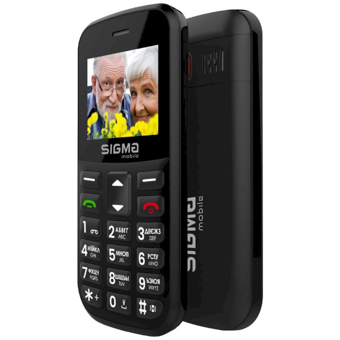 Мобильный телефон SIGMA MOBILE Comfort 50 Easy Type-C Black (4827798585214)