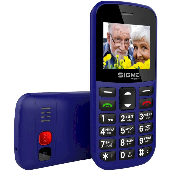 Мобильный телефон SIGMA MOBILE Comfort 50 Easy Type-C Blue (4827798585238)