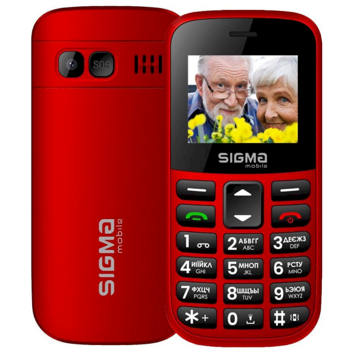 Мобильный телефон SIGMA MOBILE Comfort 50 Easy Type-C Red (4827798585221)