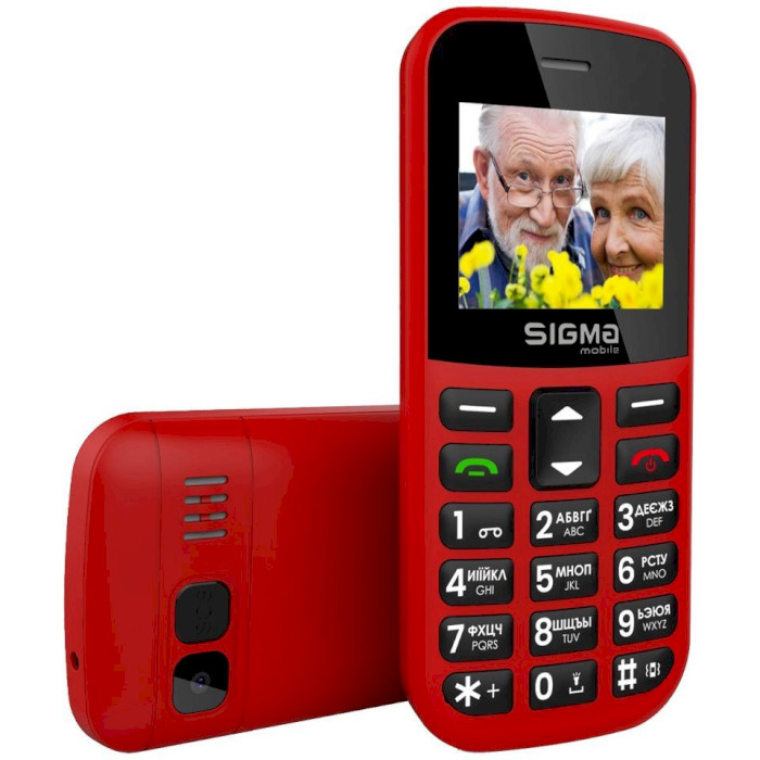 Мобильный телефон SIGMA MOBILE Comfort 50 Easy Type-C Red (4827798585221)