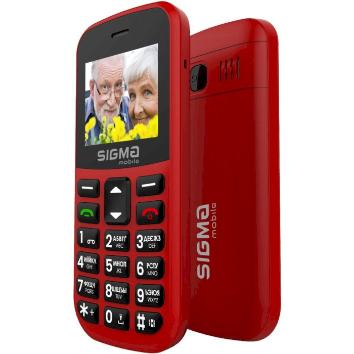 Мобильный телефон SIGMA MOBILE Comfort 50 Easy Type-C Red (4827798585221)