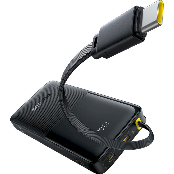 Повербанк BASEUS Bipow 2 Power Bank With USB-C Cable 20W 10000mAh Cluster Black (P10077101113-01)