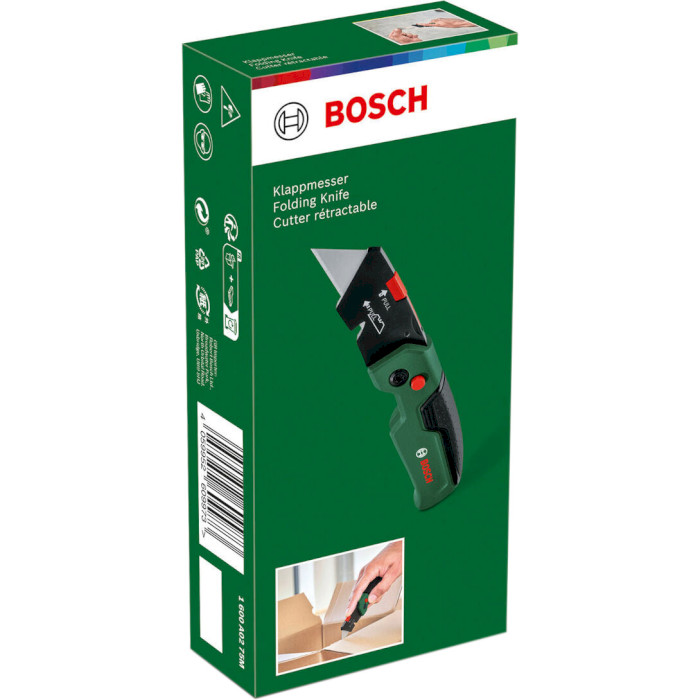 Монтажный нож с выдвижным лезвием BOSCH Folding Knife (1.600.A02.75M)