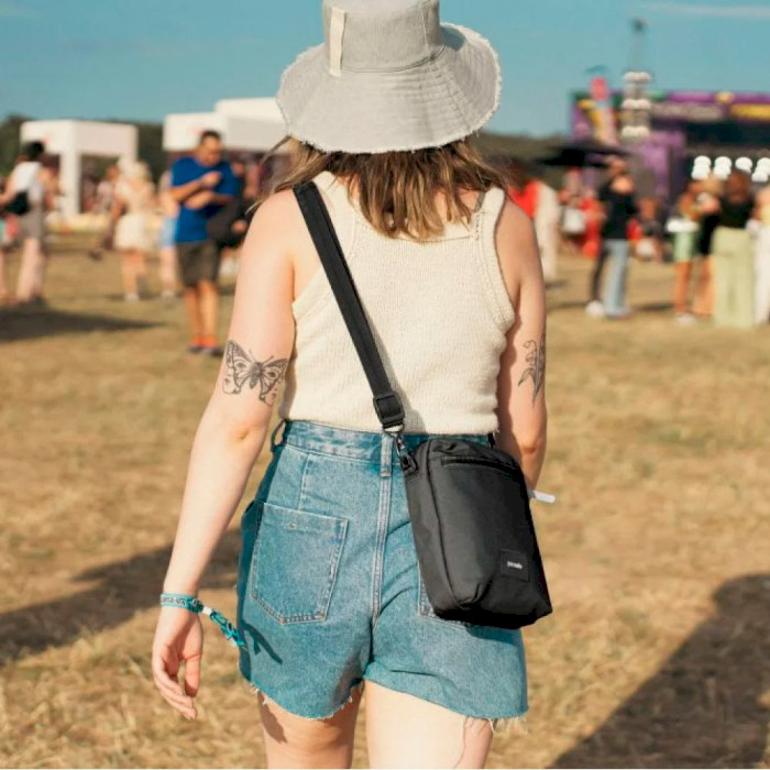 Сумка наплечная PACSAFE GO Anti-Theft Festival Crossbody Jet Black