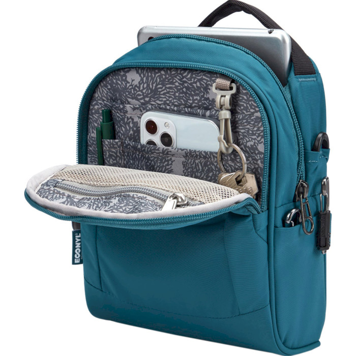 Сумка наплечная PACSAFE LS100 Anti-Theft Crossbody Tidal Teal