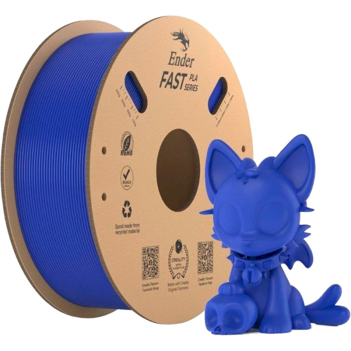 Пластик (филамент) для 3D принтера CREALITY Ender Fast PLA 1.75mm, 1кг, Blue (3301010433)