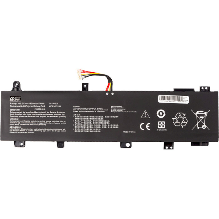 Аккумулятор POWERPLANT для ноутбука Asus TUF Gaming F15 FX506 (C41N1906) 15.2V/4900mAh/74.4Wh (NB432103)