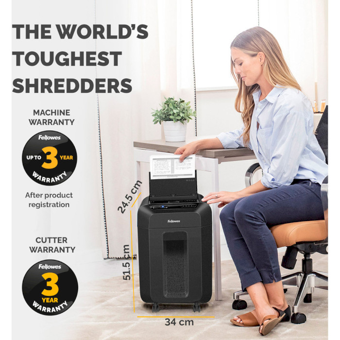 міні-поперечний FELLOWES AutoMax 80M (4x12) (F.U4621501)