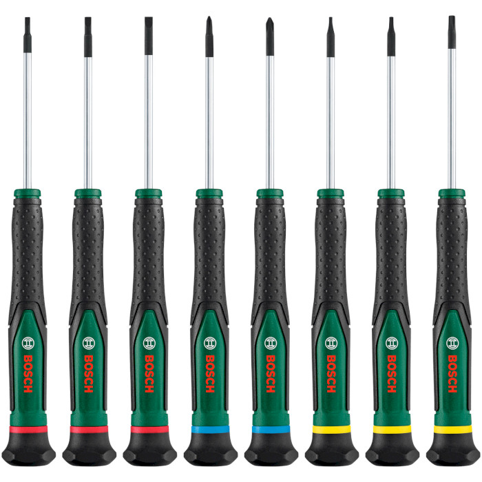 Набор прецизионных отвёрток BOSCH Precision screwdriver 8-Piece Set 8шт (1.600.A02.Z9M)