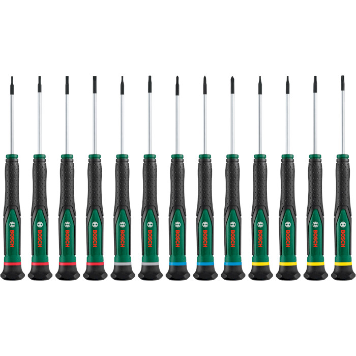 Набор прецизионных отвёрток BOSCH Precision Screwdriver Set 13-Piece 13шт (1.600.A02.Z9N)