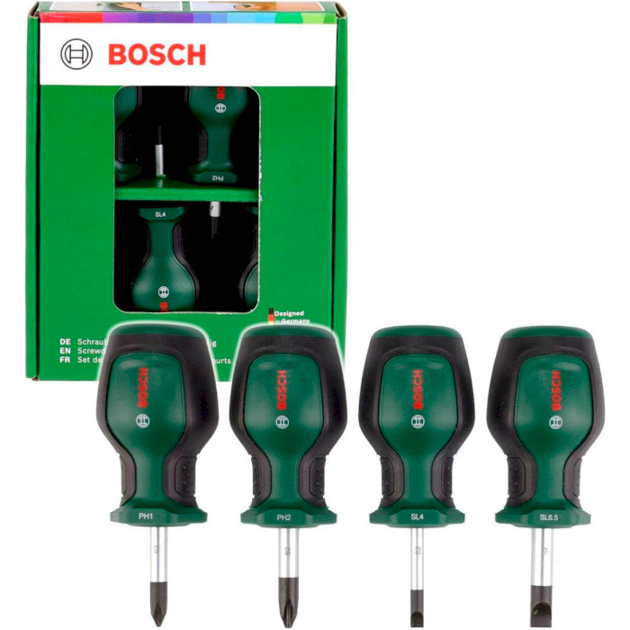 Набор отвёрток BOSCH Stubby 4шт (1.600.A03.2UJ)