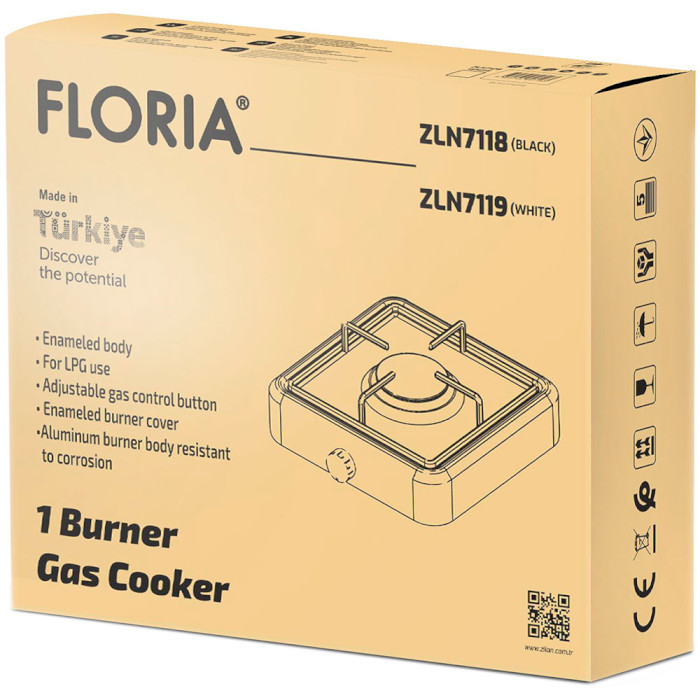 Настольная газовая плита FLORIA ZLN7119