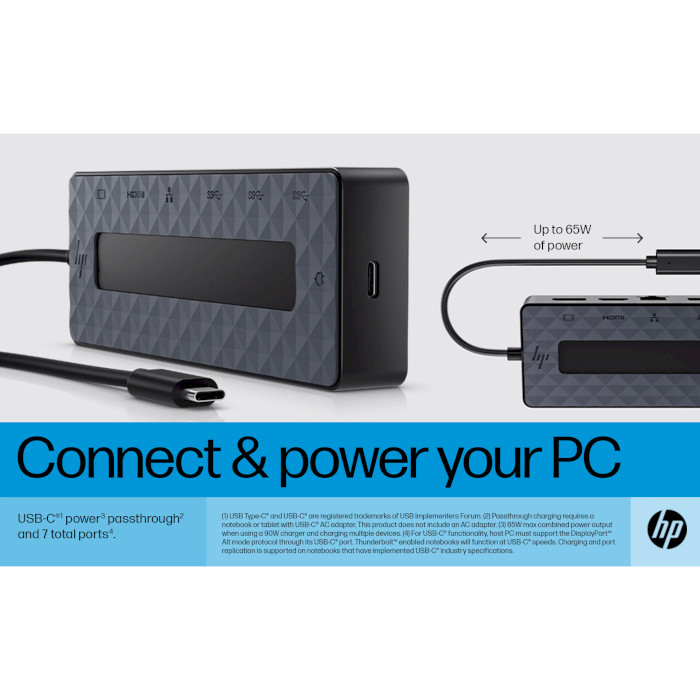 Порт-реплікатор HP Universal USB-C Multiport Hub (50H55UT)