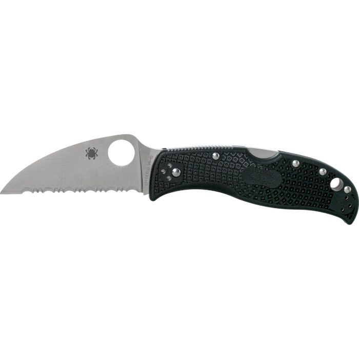 Складаний ніж SPYDERCO RockJumper Serrated Edge Black (C254SBK)