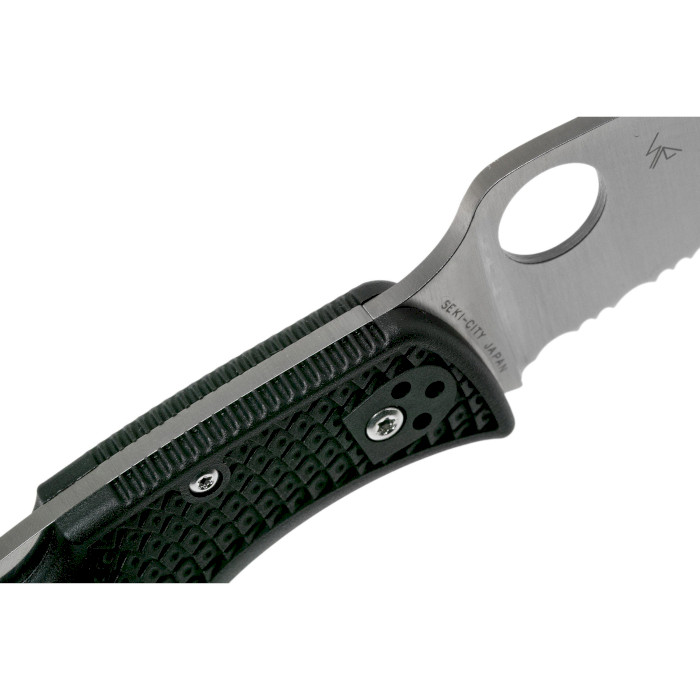 Складаний ніж SPYDERCO RockJumper Serrated Edge Black (C254SBK)