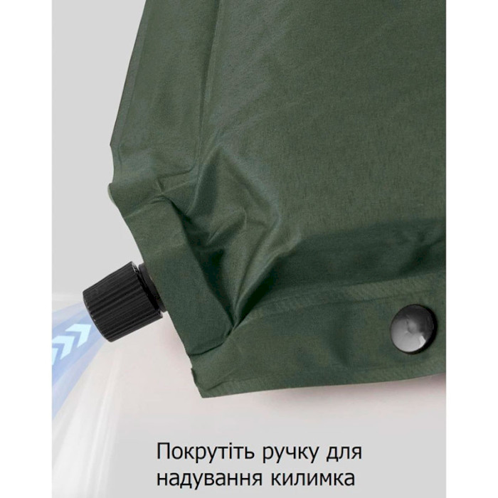 Надувной коврик NATUREHIKE CNK2450WS020 Dark Green (6927595712740)