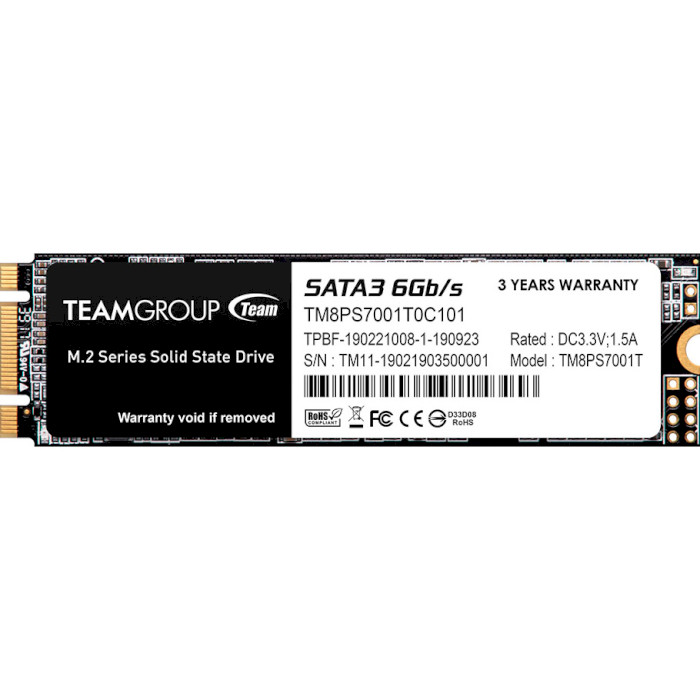 SSD диск TEAM MS30 1TB M.2 SATA (TM8PS7001T0C101)