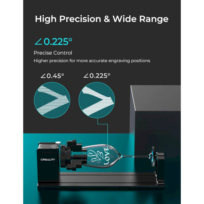 Ротор для гравірування круглих поверхонь + підставки для граверів CREALITY Falcon2 Kit (4007010180)