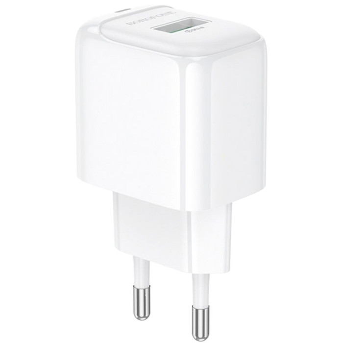 Зарядное устройство BOROFONE BAS42A Potential 1xUSB-A, QC3.0, 18W White