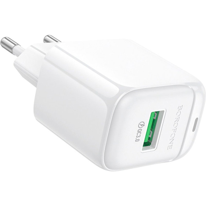 Зарядное устройство BOROFONE BAS42A Potential 1xUSB-A, QC3.0, 18W White