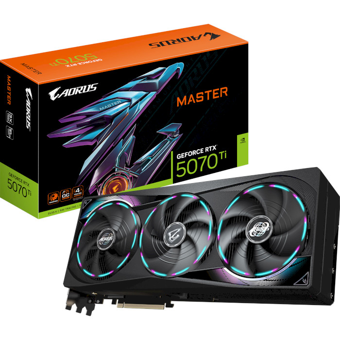 Видеокарта AORUS GeForce RTX 5070 Ti Master 16G (GV-N507TAORUS M-16GD)