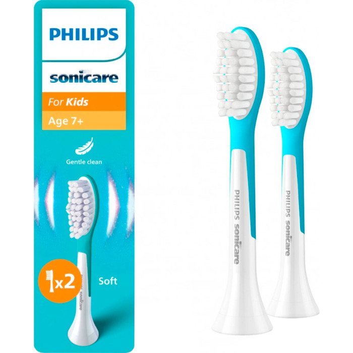 Насадка для зубной щётки PHILIPS Sonicare for Kids 7+ White 2шт (HX6042/90)