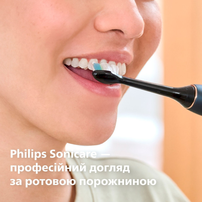 Насадка для зубной щётки PHILIPS Sonicare W2 Optimal Black 8шт (HX6068/88)